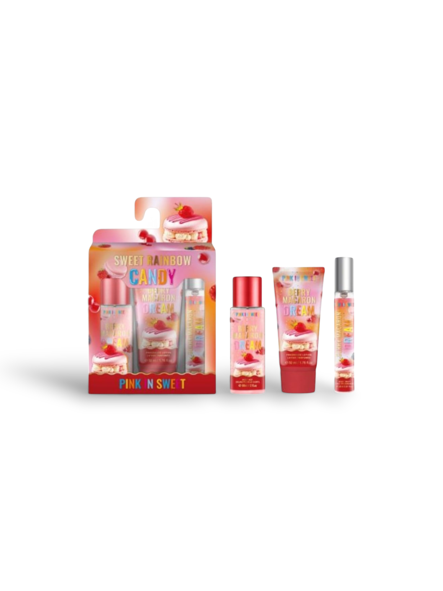 Set 3Pz Pink In Sweet