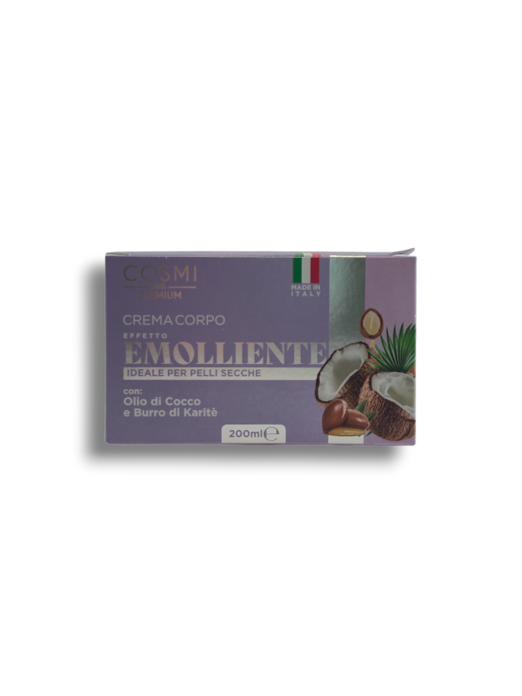 Crema Corporal Emoliente con Aceite de Coco y Manteca de Karité 200ml - Cosmi