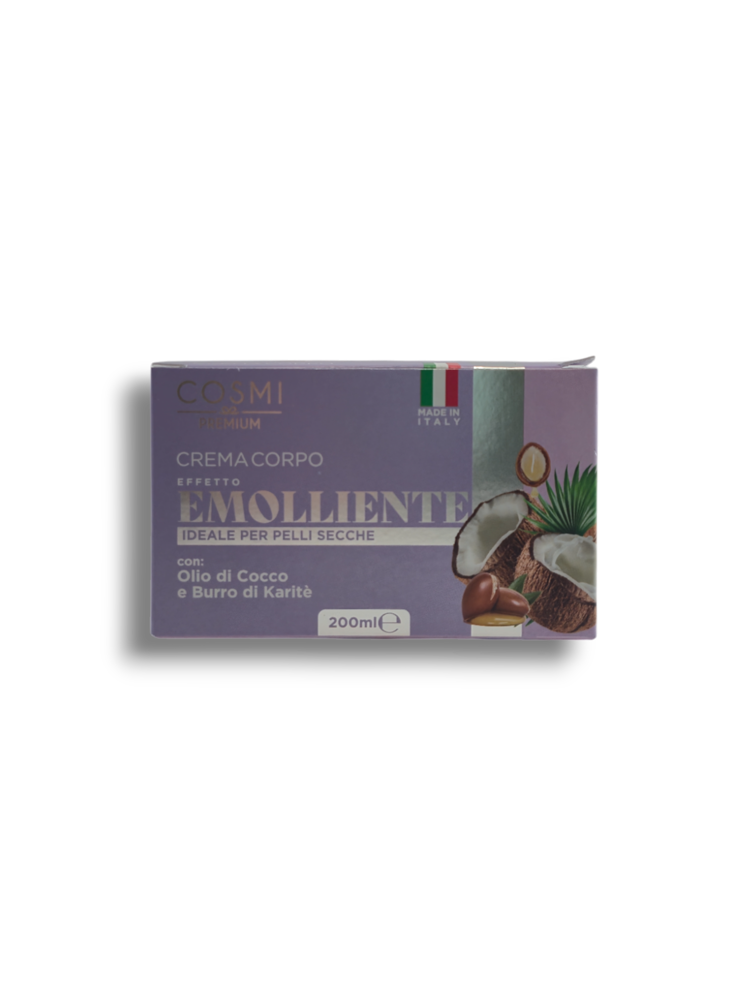 Crema Corporal Emoliente con Aceite de Coco y Manteca de Karité 200ml - Cosmi