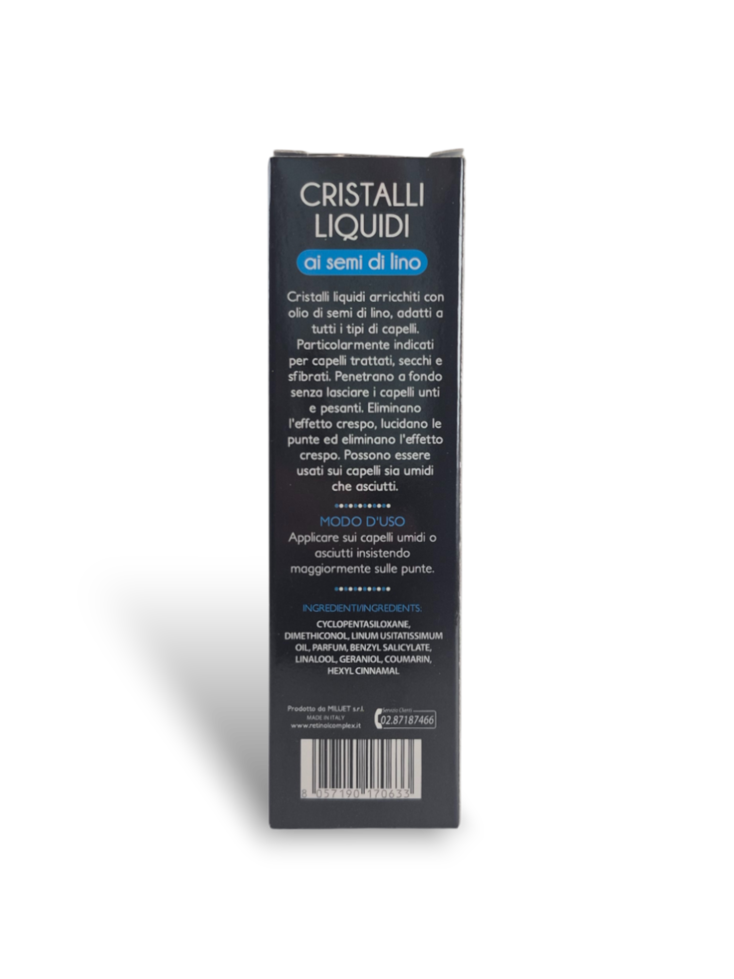 Cristalli Liquidi - Soluzioni Idratanti e Anti-Crespo per Ogni Tipo di Capello 50ml - Retinol