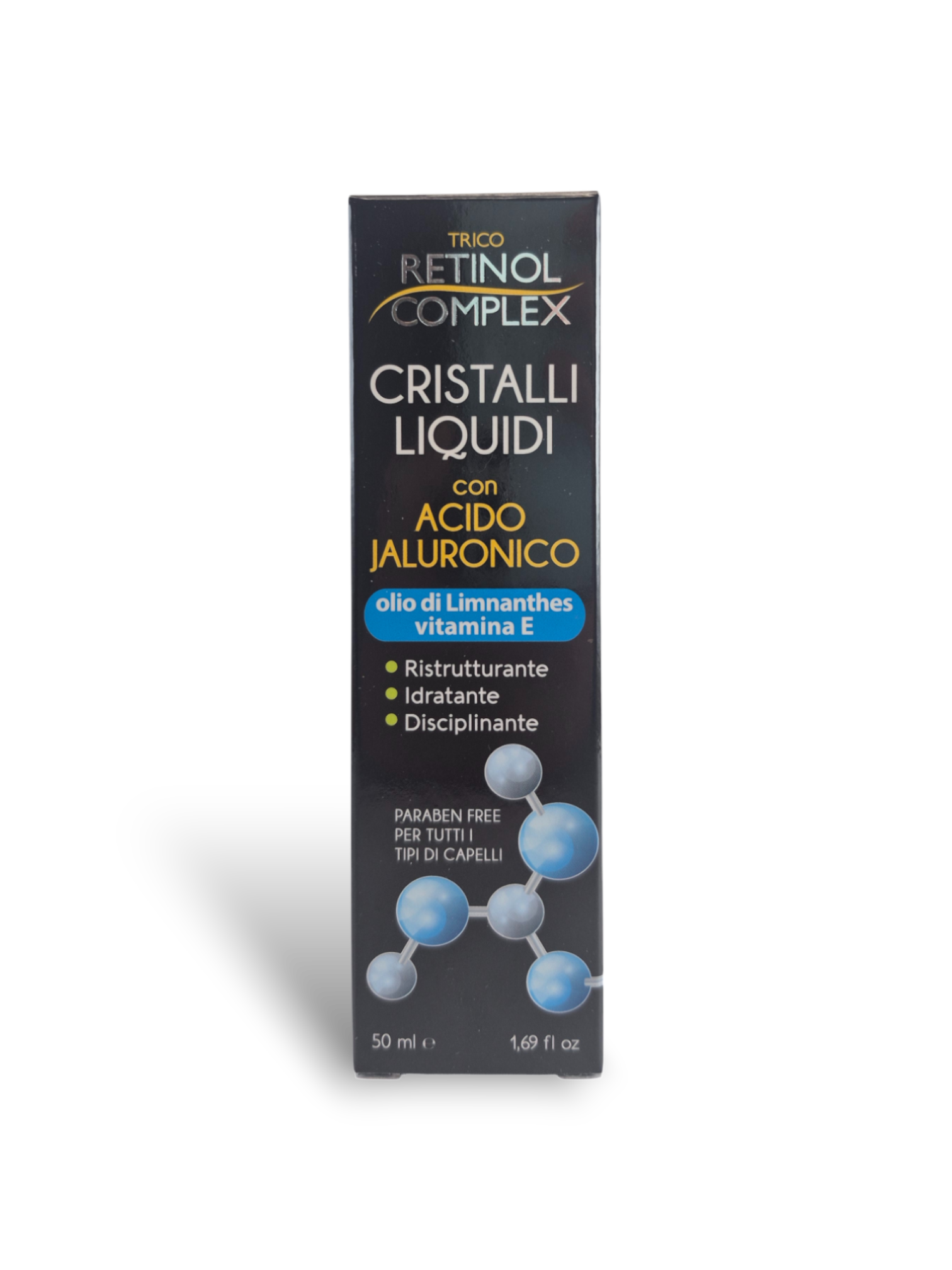 Cristalli Liquidi - Soluzioni Idratanti e Anti-Crespo per Ogni Tipo di Capello 50ml - Retinol