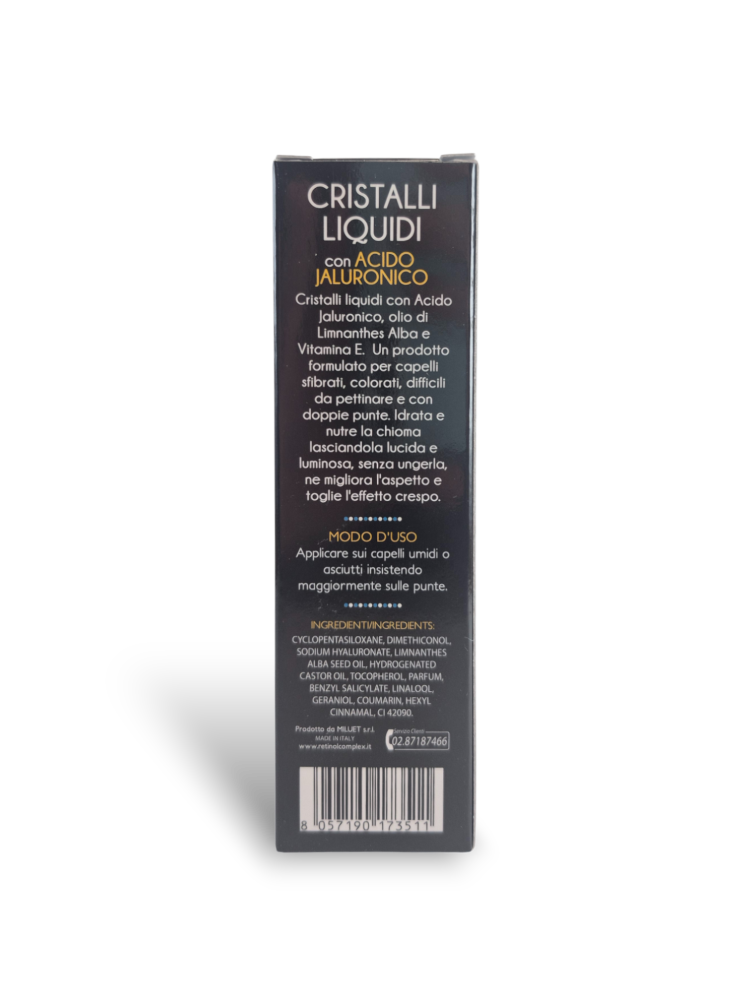Cristalli Liquidi - Soluzioni Idratanti e Anti-Crespo per Ogni Tipo di Capello 50ml - Retinol