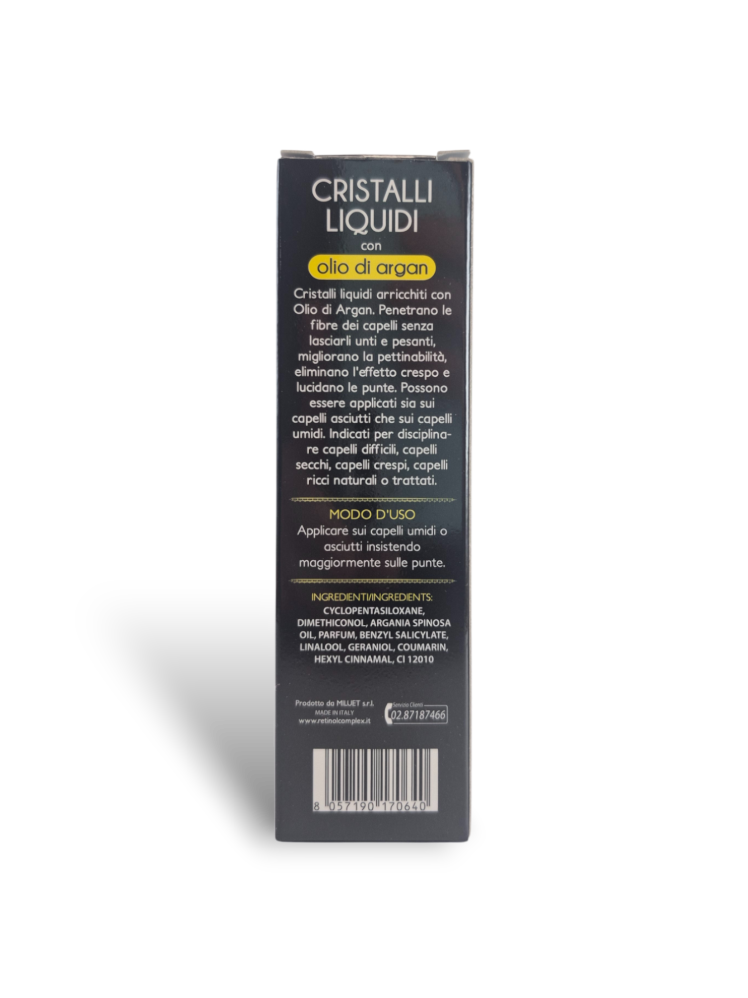 Cristalli Liquidi - Soluzioni Idratanti e Anti-Crespo per Ogni Tipo di Capello 50ml - Retinol