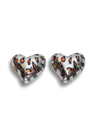 Orecchini Leoparadati a Cuore