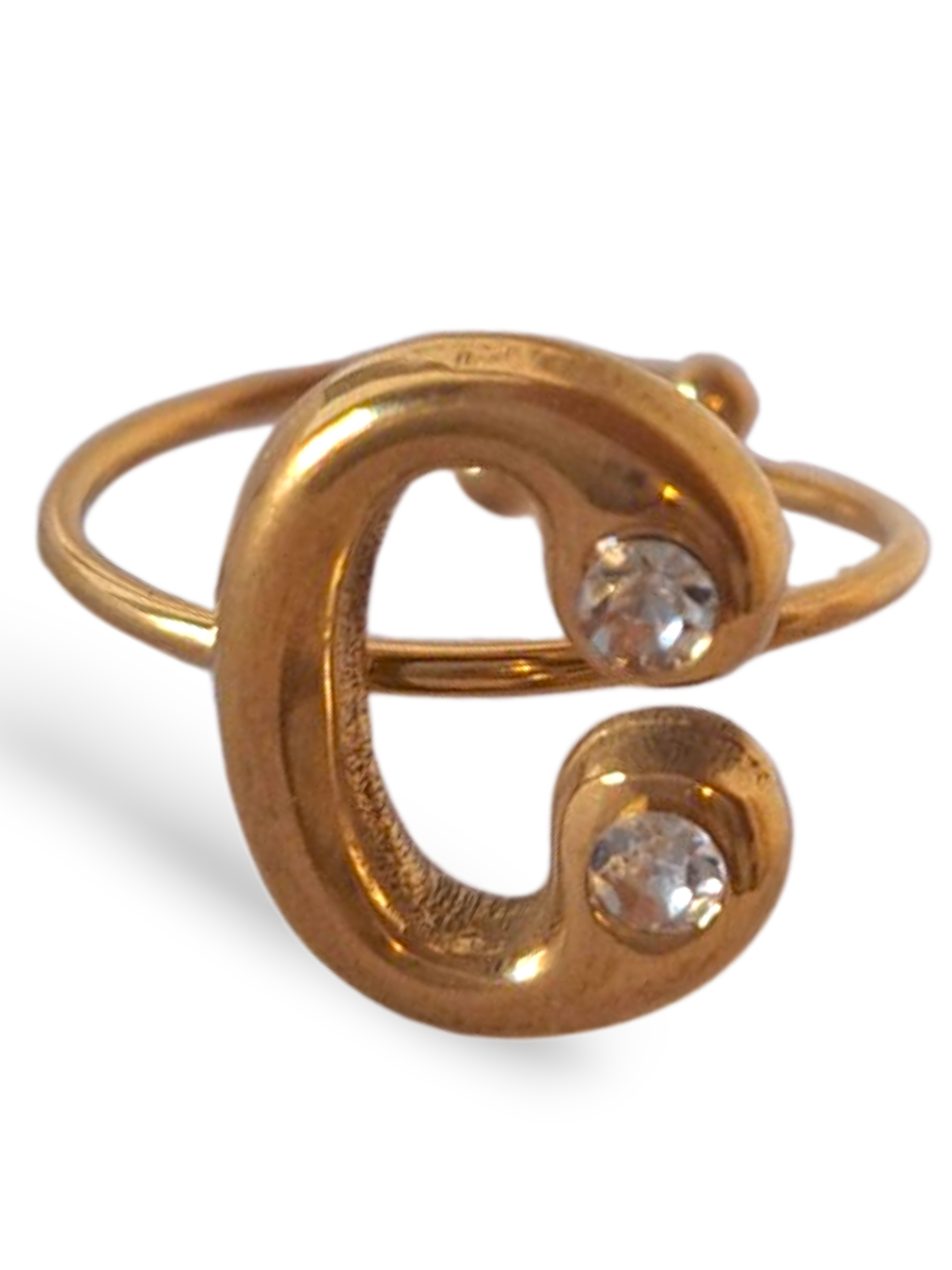 Anello Lettera Punto Luce