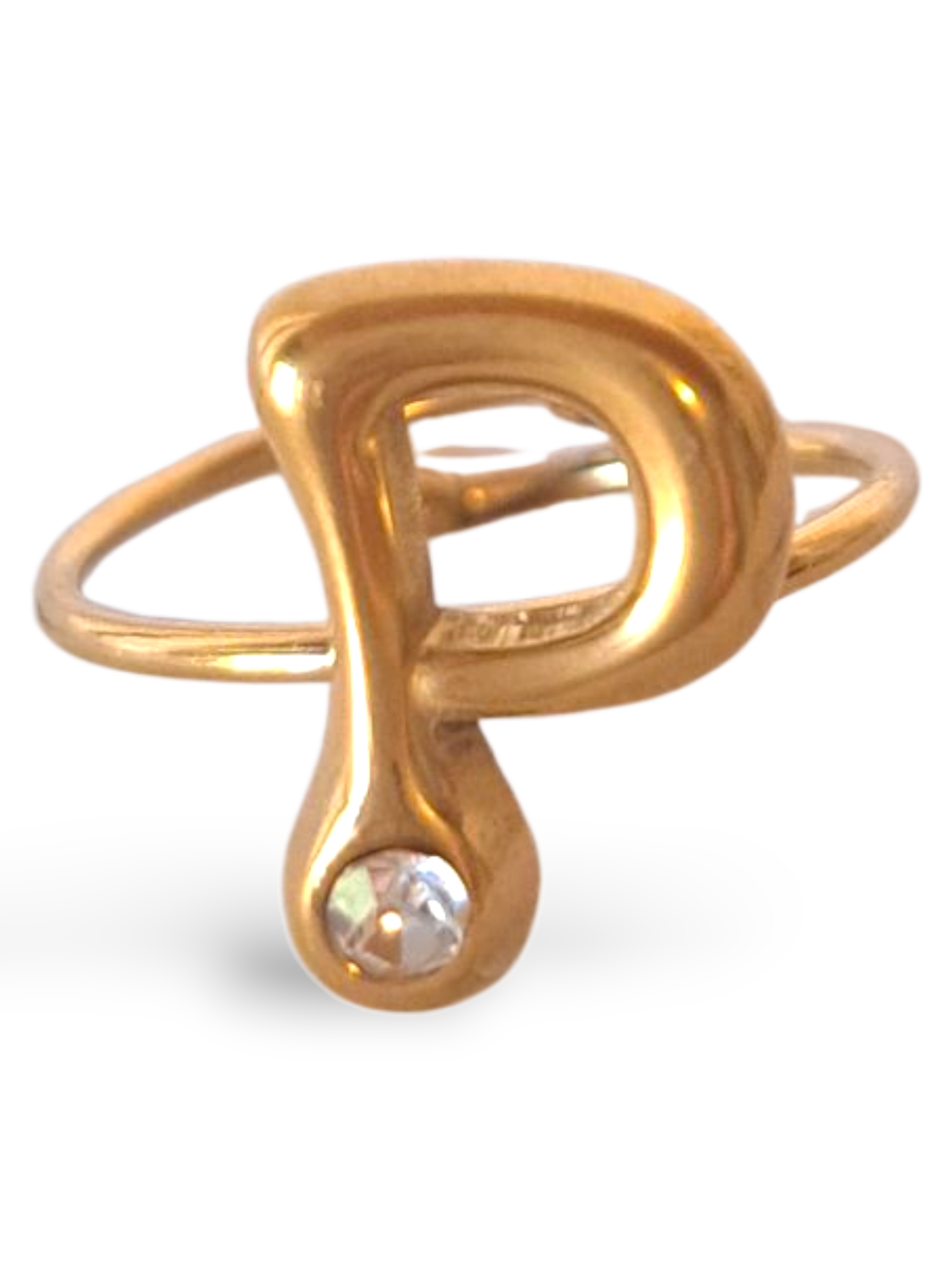 Anello Lettera Punto Luce