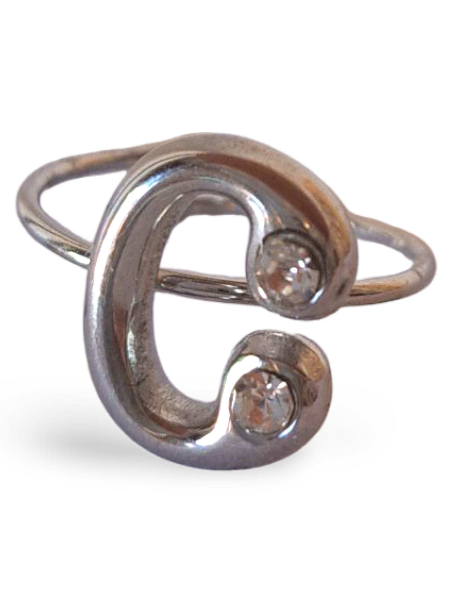 Anello Lettera Punto Luce