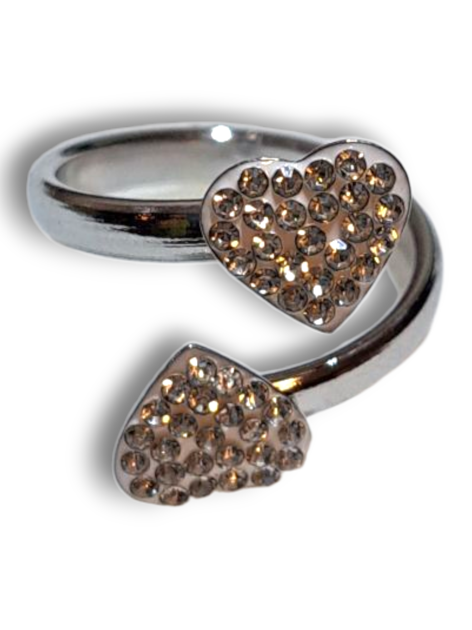 Anello Cuore Strass