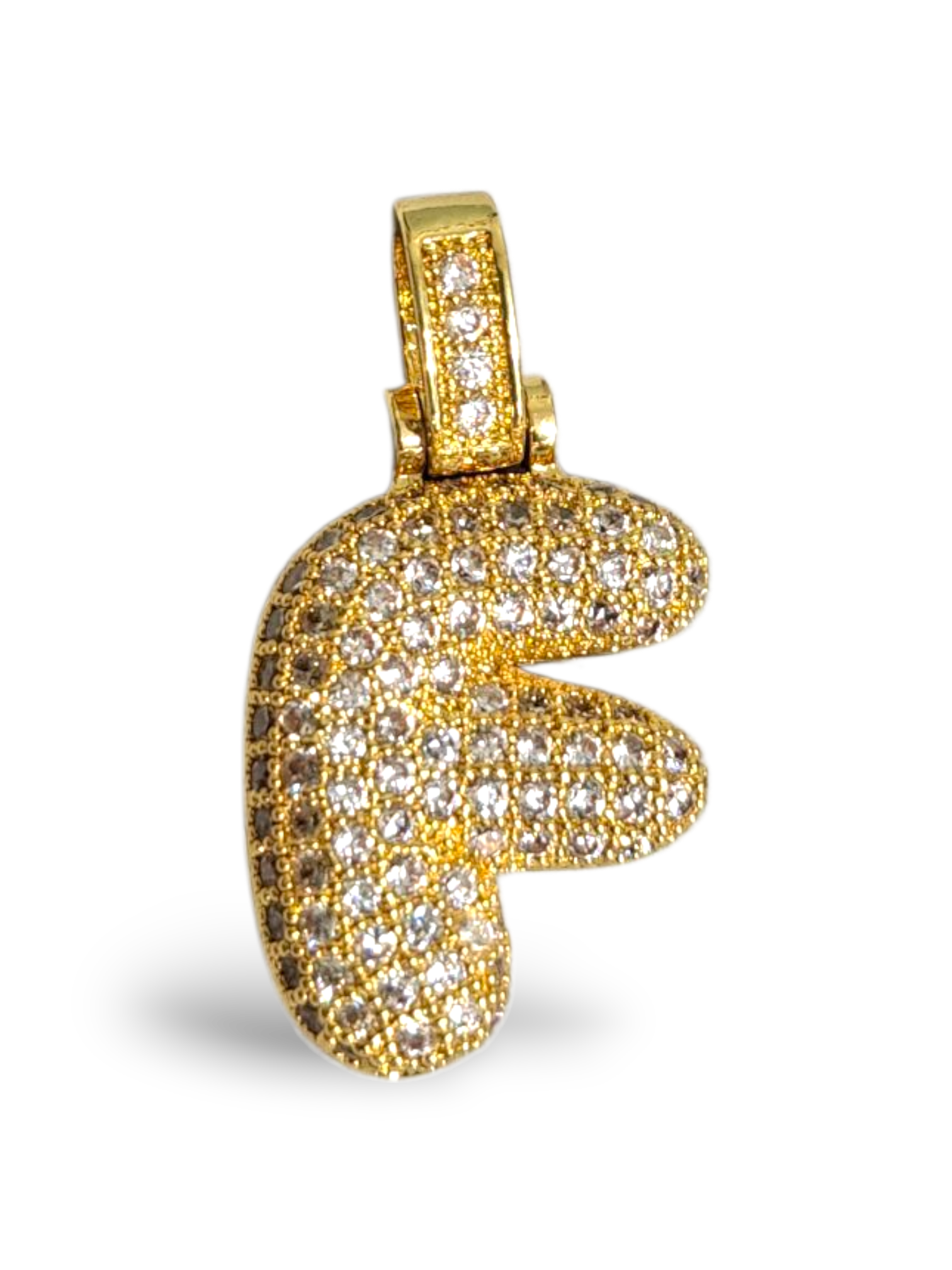 Collana Lettere Big Daimond Gold
